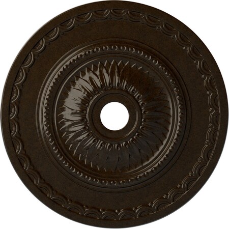Ekena Millwork Sunflower Ceiling Medallion (Fits Canopies up to 5 5/8"), 29 1/2"OD x 3 5/8"ID x 1 5/8"P, Bronze CM29SFBZS